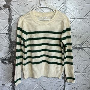 Maurices green striped sweater